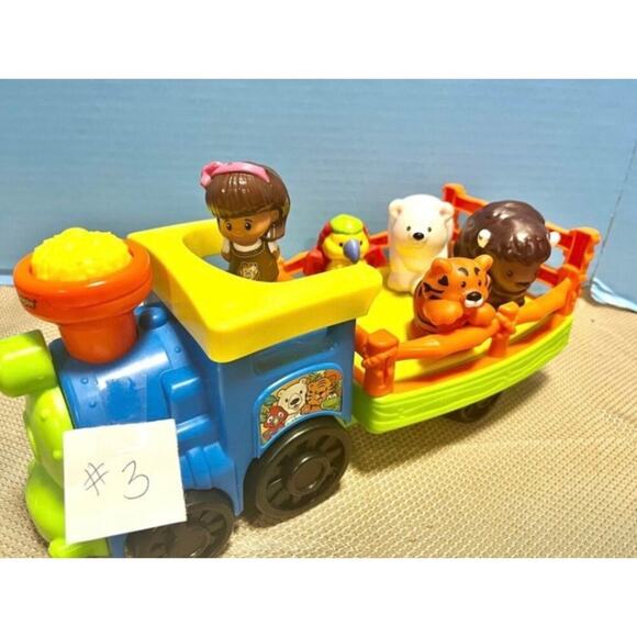 Copied - Fisher Price Little People Zoo Train Set #3 Music Sounds 5 Figures - Picture 1 of 1